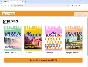 Boek nu jouw tickets voor het nieuwe theaterseizoen van Streven!